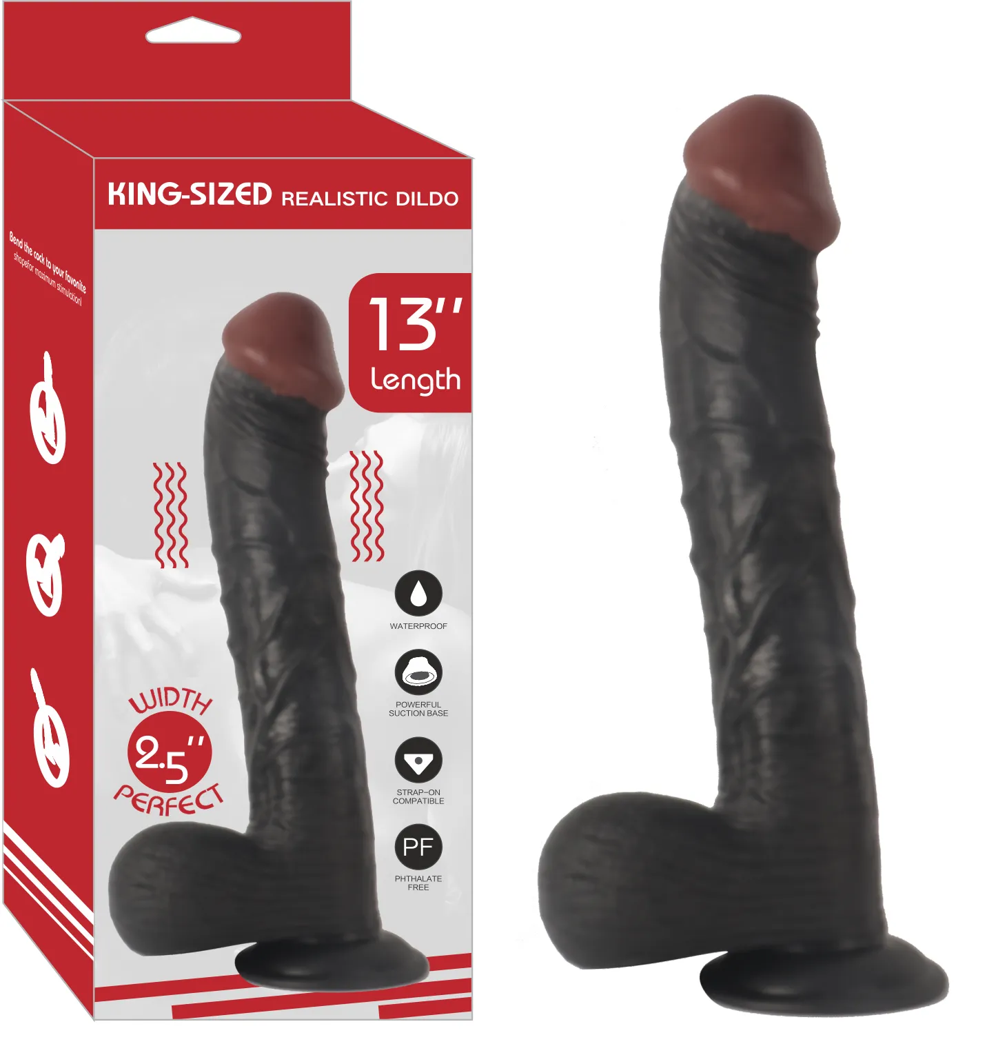 دیلدو مشکی سایز خیلی بزرگ